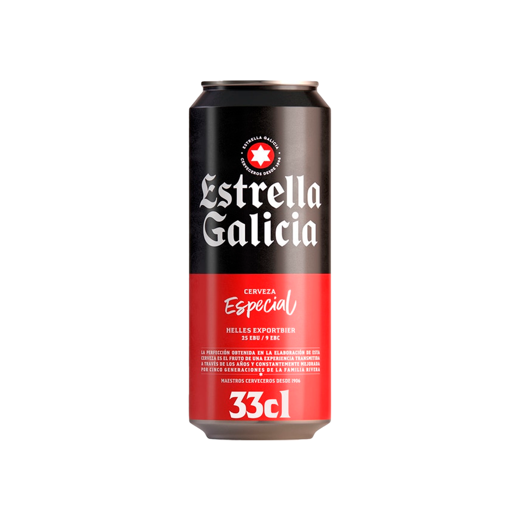 ESTRELLA GALICIA ESPECIAL NOPACK LATA SLEEK 33 CL 4x6