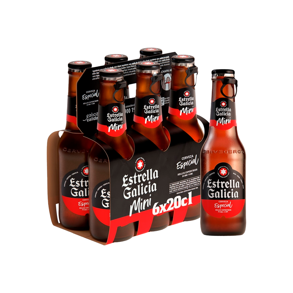 ESTRELLA GALICIA ESPECIAL 1/5 NR MINI PACK 4X6 UND