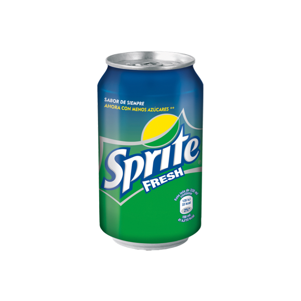 CAJA 24 UND SPRITE FRESH LATA 33 CL