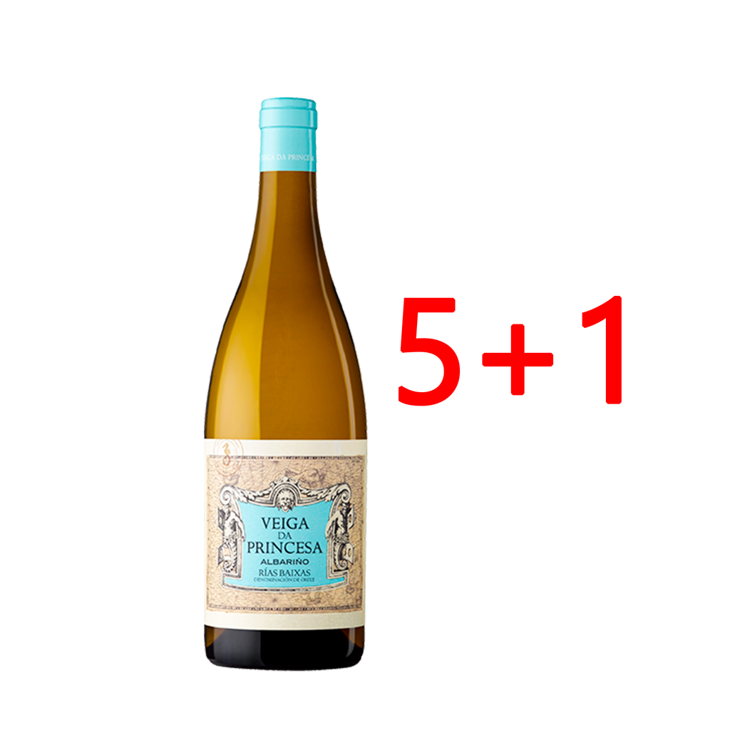 UND 5+1 VINO D.O. RIAS BAIXAS 100% ALBARIÑO VEIGA DA PRINCESA 13º