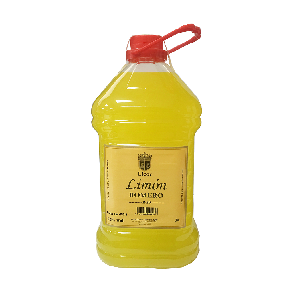 UND 4 LICOR DE LIMON ROMERO 25º GARRAFA 3 L