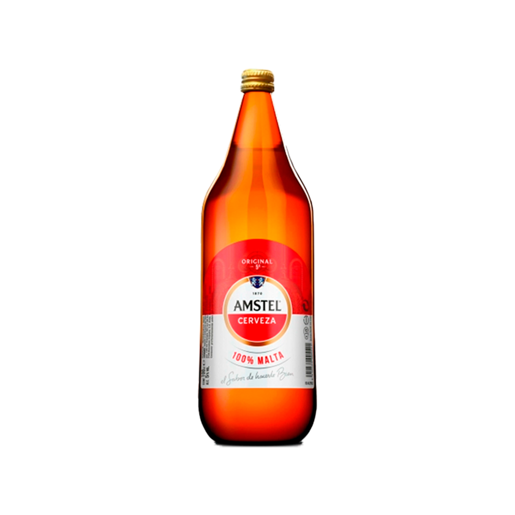 CAJA 6 UND CERVEZA AGUILA AMSTEL BOT. 1 L
