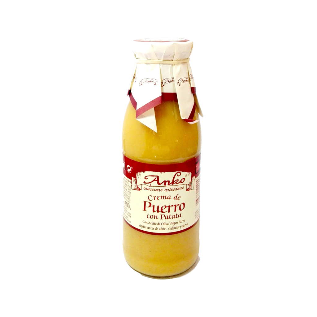 CAJA 6 UND CREMA PUERROS CON PATATAS "ANKO" 500 ML