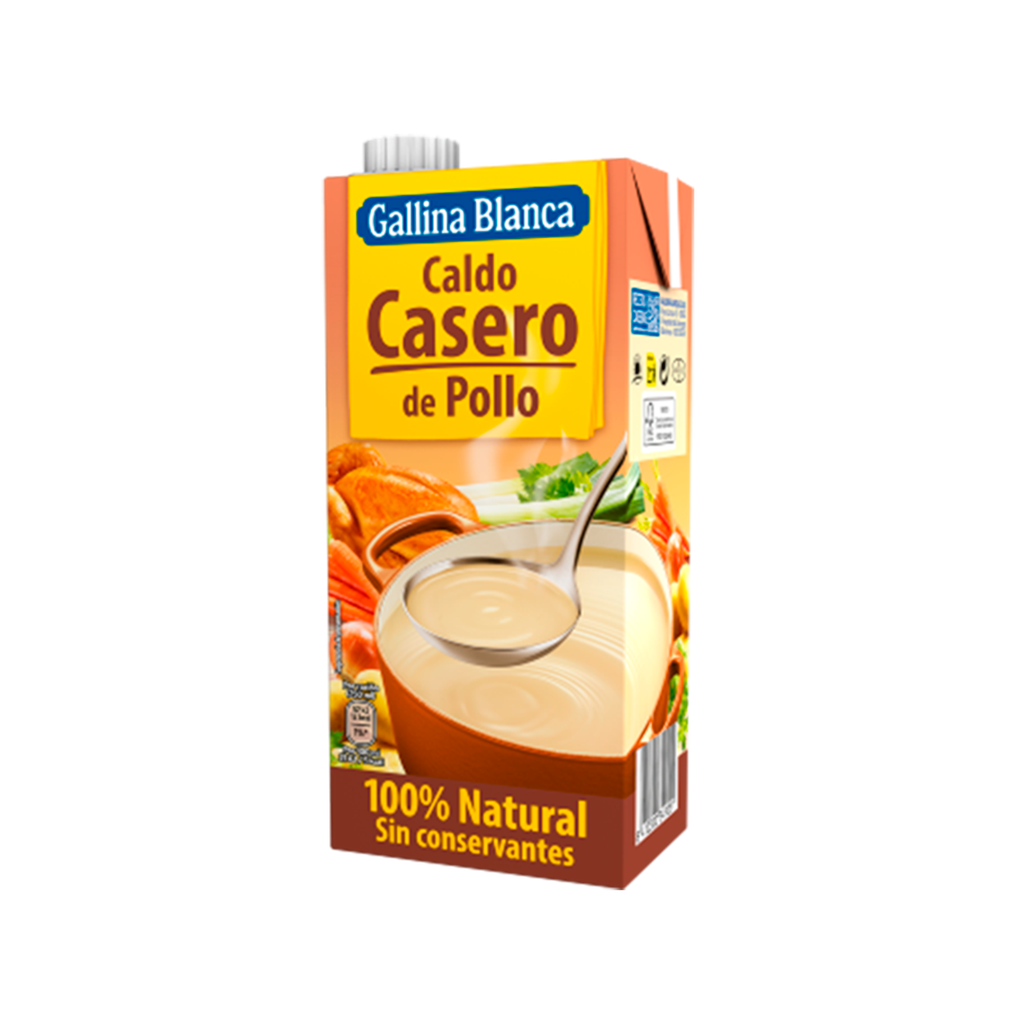 CAJA 12 UND CALDO GALLINA BLANCA POLLO BRICK 1 L