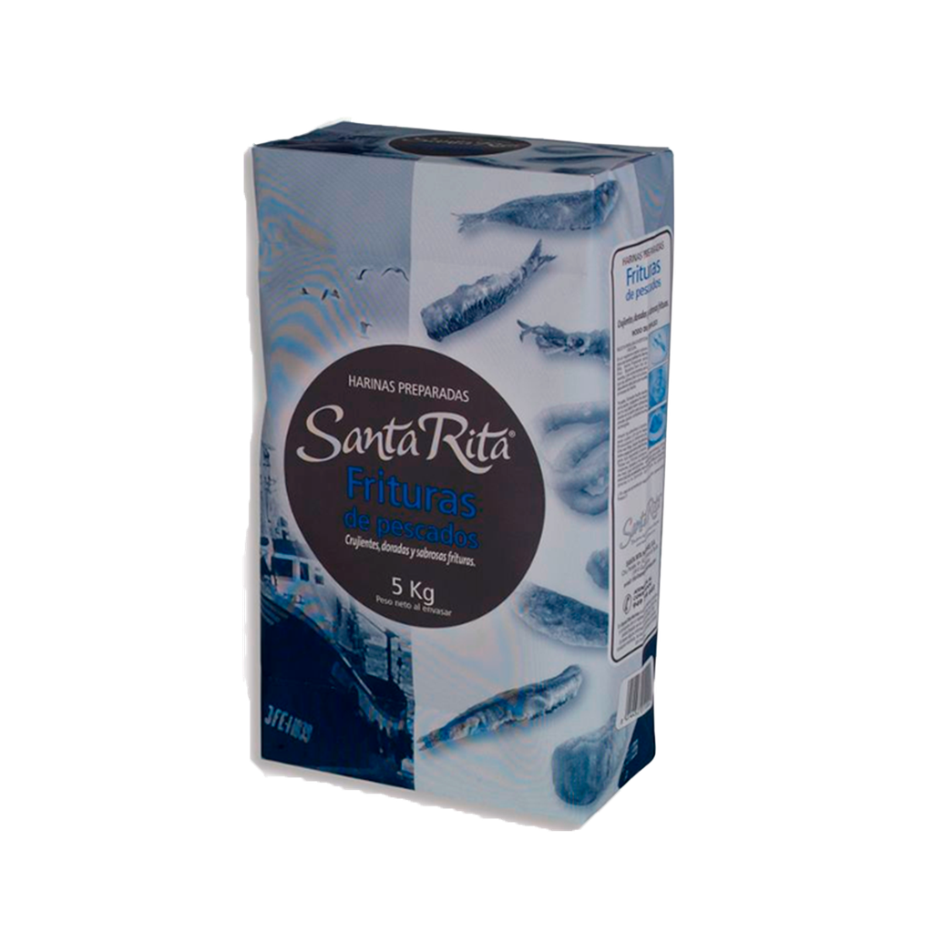 CAJA 1 UND HARINA PARA FRITURAS PESCADOS 5 KG SANTA RITA