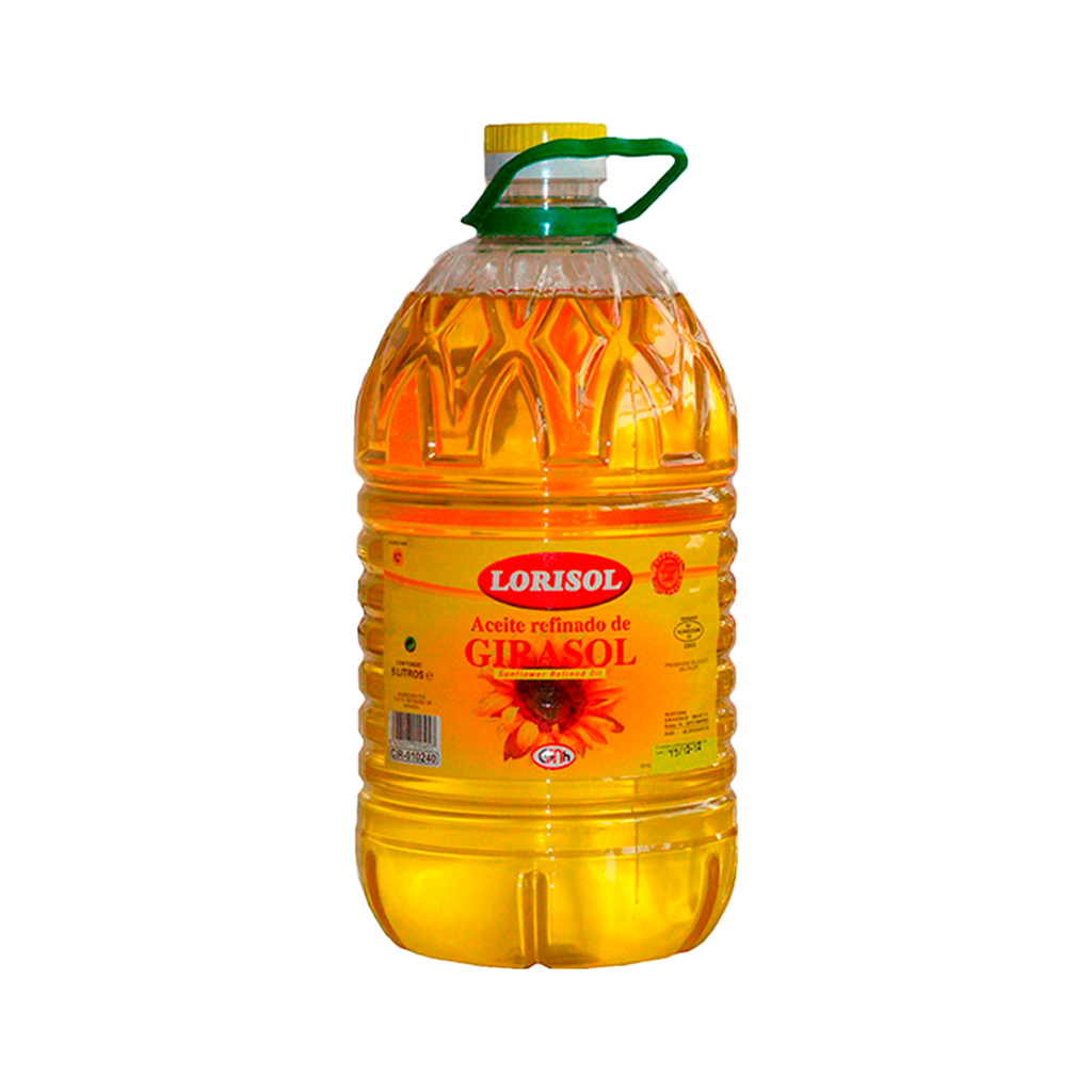 CAJA 3 UND ACEITE GIRASOL 5 LITROS LORISOL
