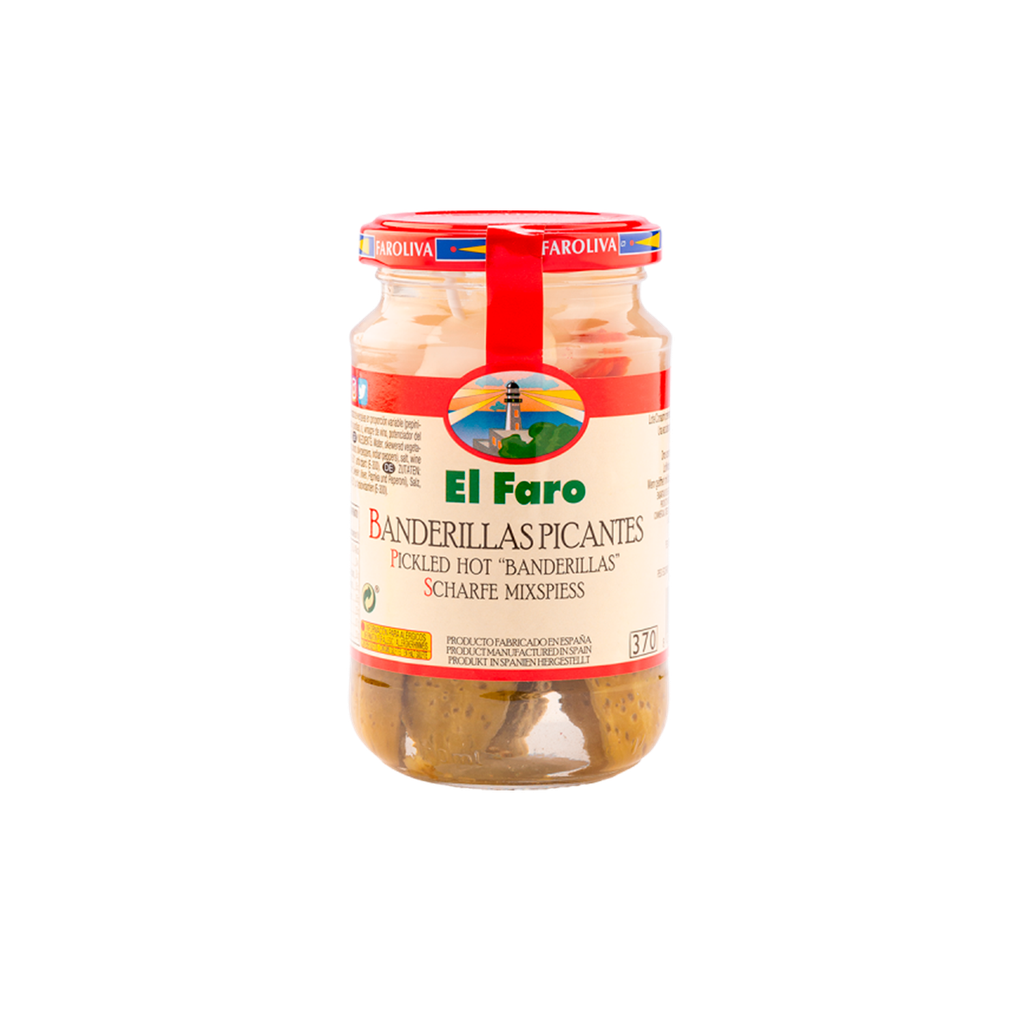 CAJA 12 UND BANDERILLAS PICANTES FCO 370 G EL FARO