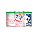 CAJA 7 UND PAPEL HIGIENICO FOXY SEDA 6 ROLLOS TALCO