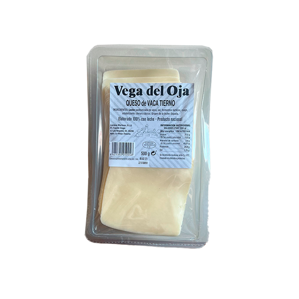 UND 6 QUESO LONCHEADO BARRA VEGA DEL OJA 500 GRM
