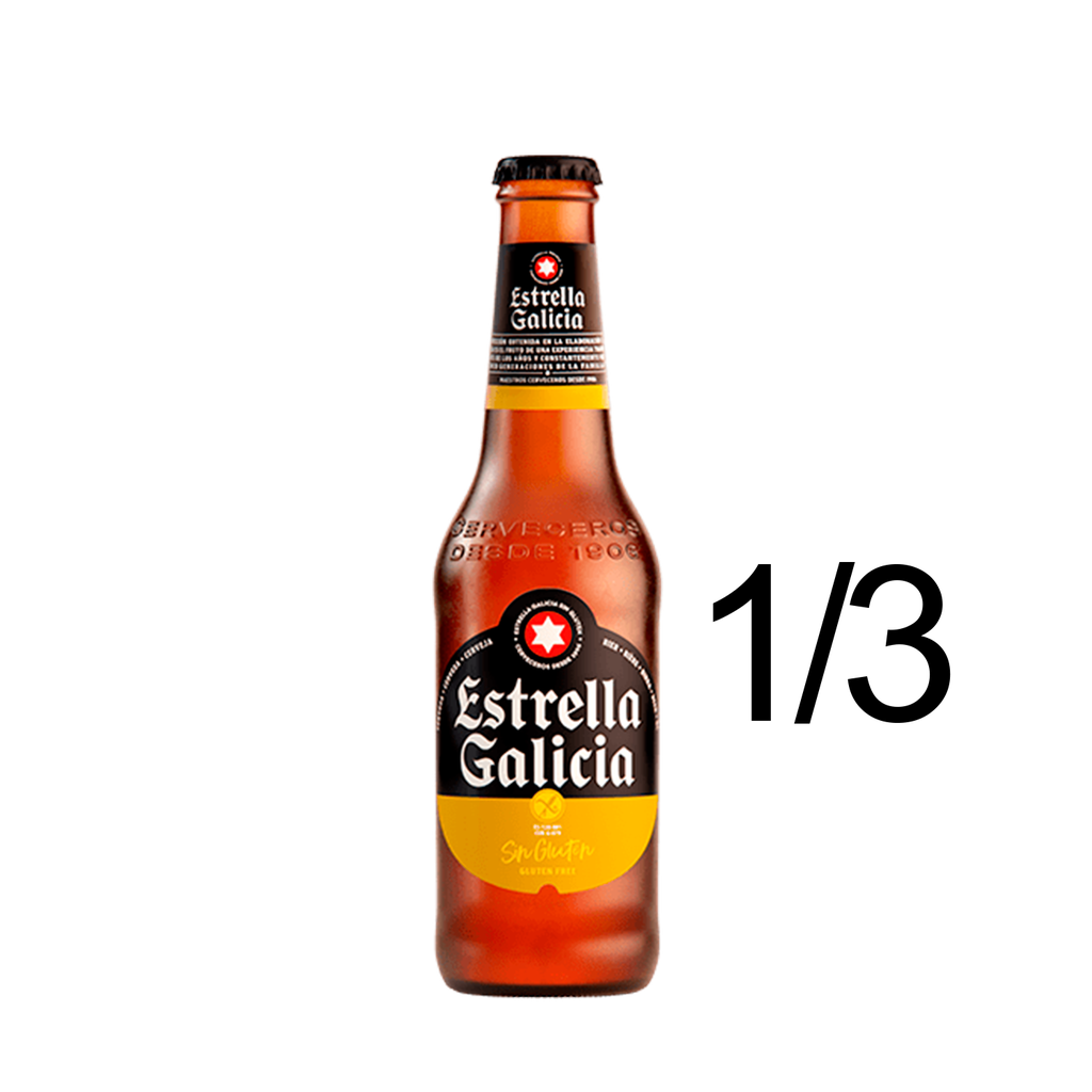 1/3 RET 24 BOT ESTRELLA GALICIA SIN GLUTEN