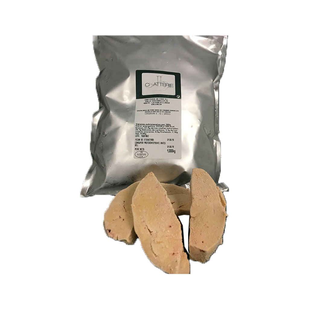 KG 5 ESCALOPE HIGADO PATO EXTRA 1 KG 40/60 G LE CHATEAU