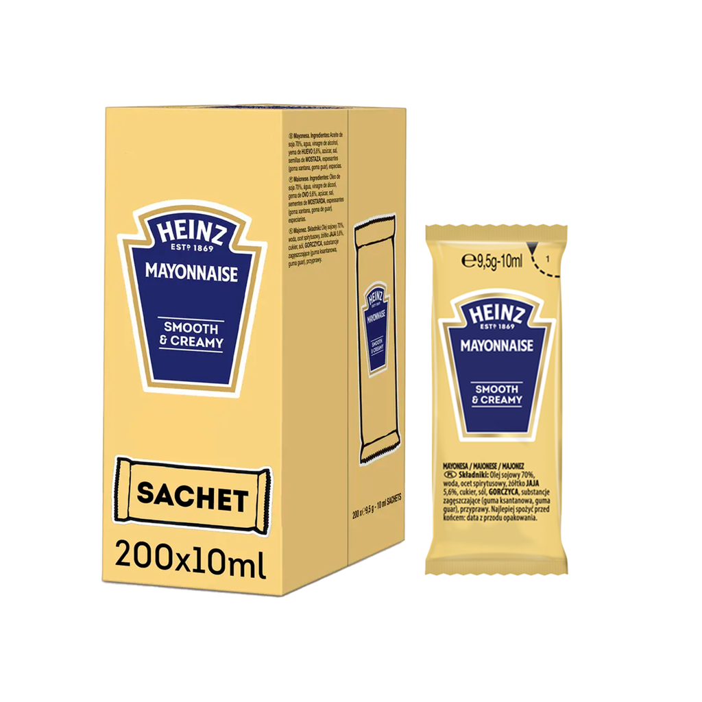 CAJA MAYONESA MONODOSIS 200 UND 10G HEINZ