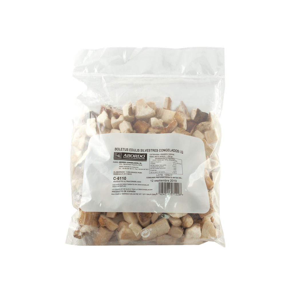 UND 5 BOLETUS TROCEADO (EDULI) 1º CALIDAD B/ 1 KG