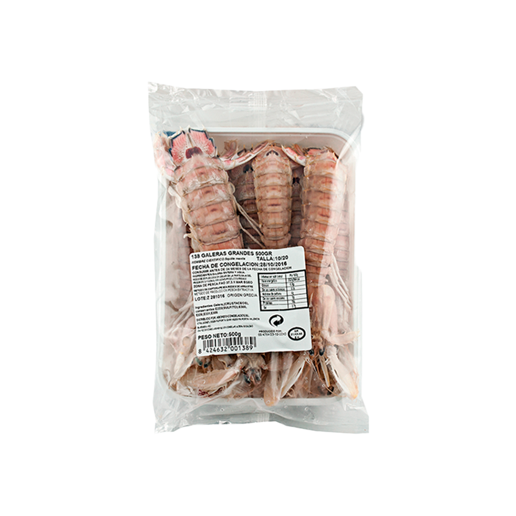 UND 16 GALERAS GRANDES BANDEJA 500G