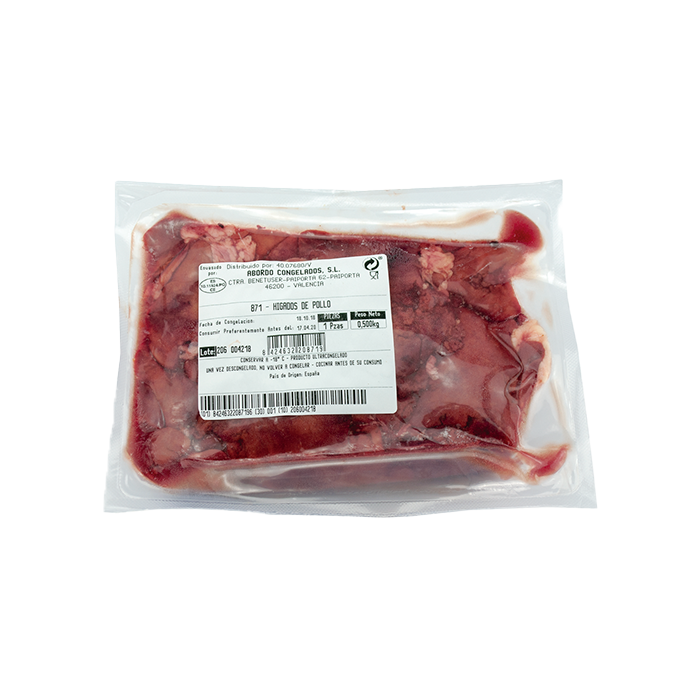 UND 4 HIGADITOS DE POLLO 500G