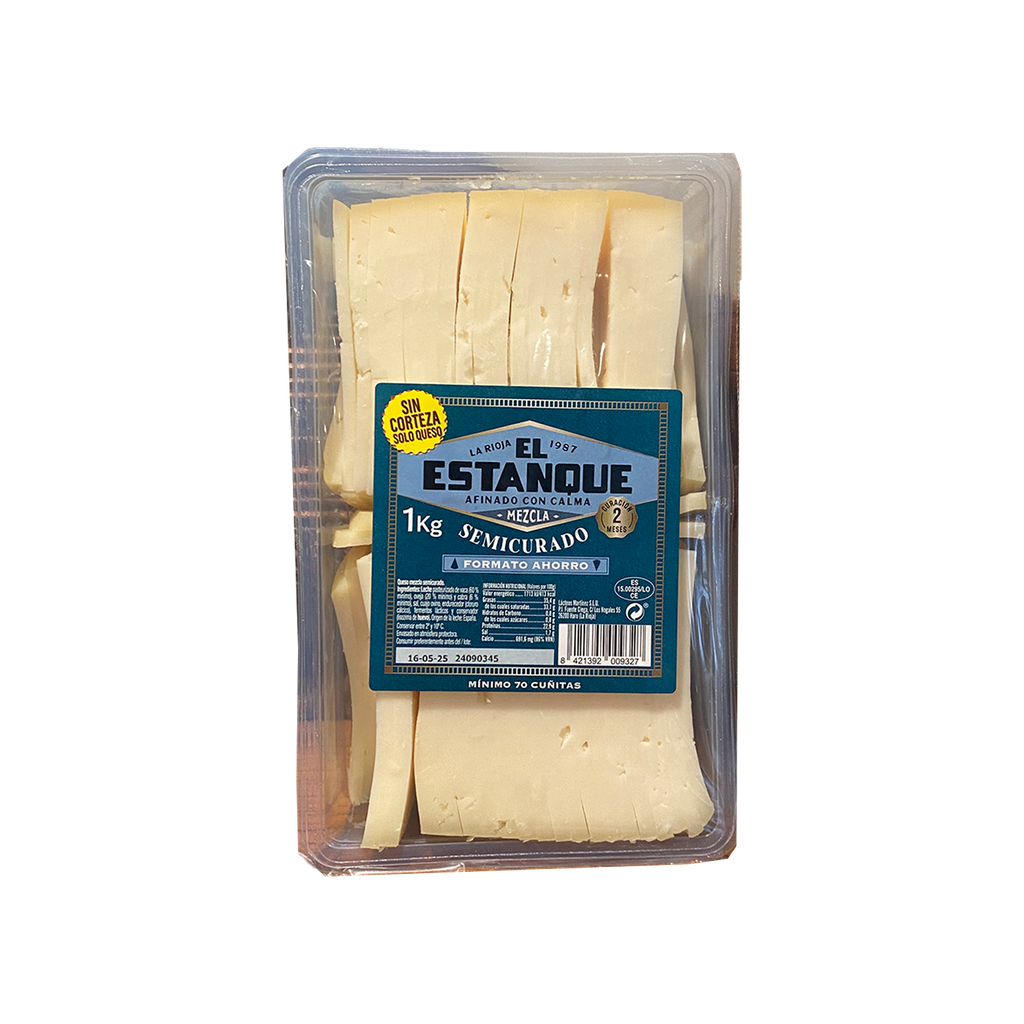 UND 3 QUESO SEMI CUÑAS BANDEJA 1 KG 80/85 UD CAMEROS
