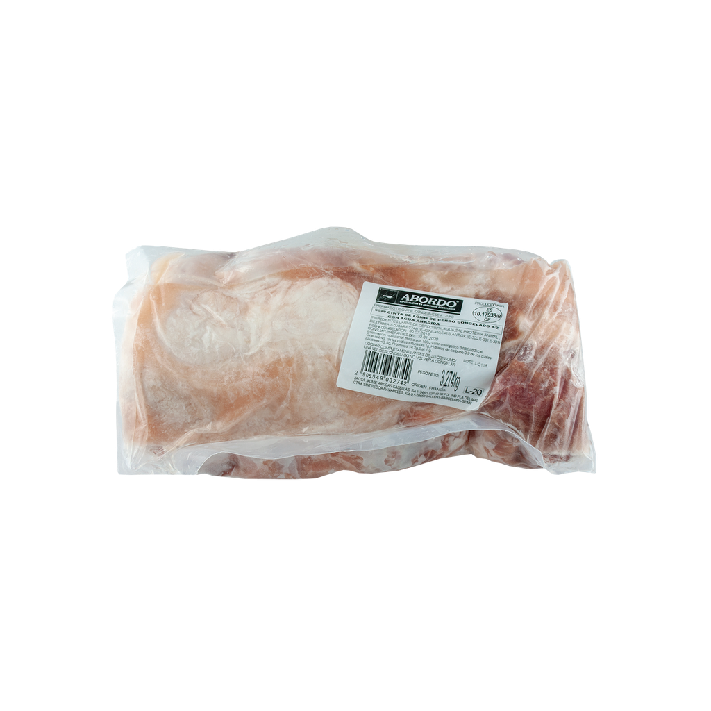 KG 3 APROX CINTA DE LOMO DE CERDO (MITADES)