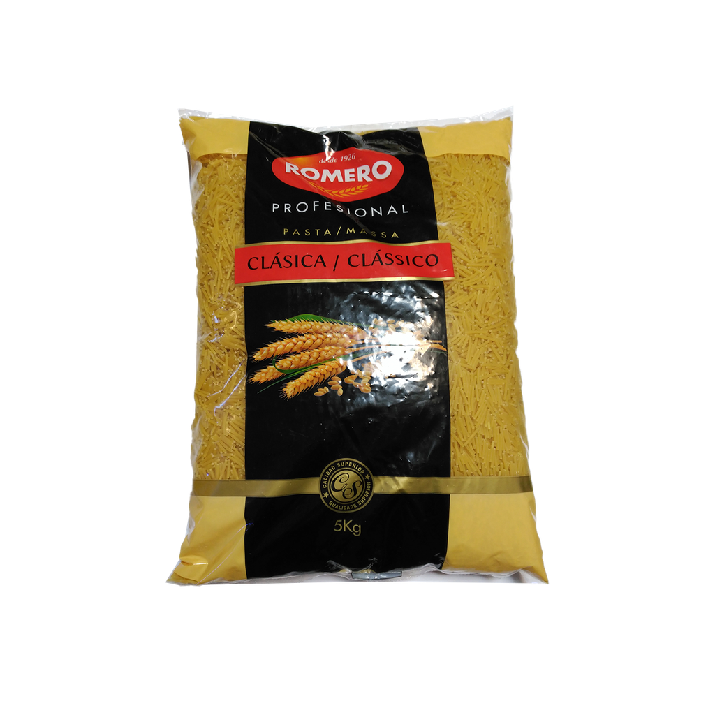CAJA 1 UND PASTA ROMERO FIDEO GRUESO Nº4 5 KG