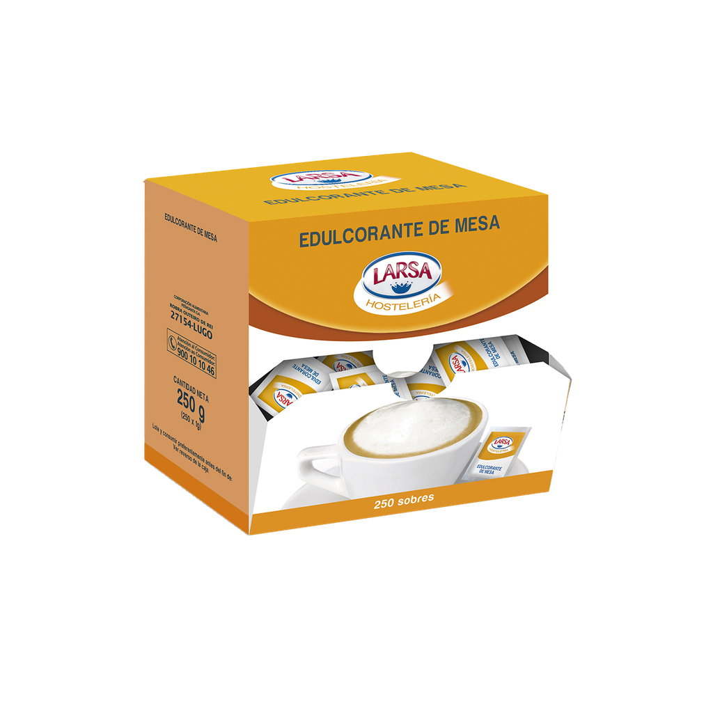 CAJA EDULCORANTE 1 G ESTUCHE 250 UND LARSA