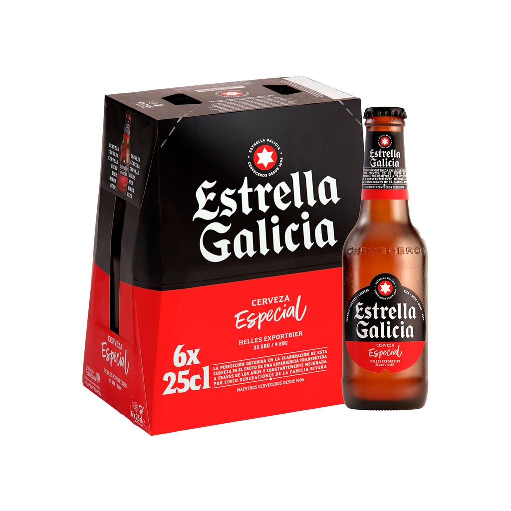 CAJA CERVEZA 25 CL NR 1/4 PACK 4X6