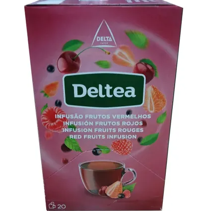 UND 12 DELTEA TE FRUTOS ROJOS 20 SAQUITOS