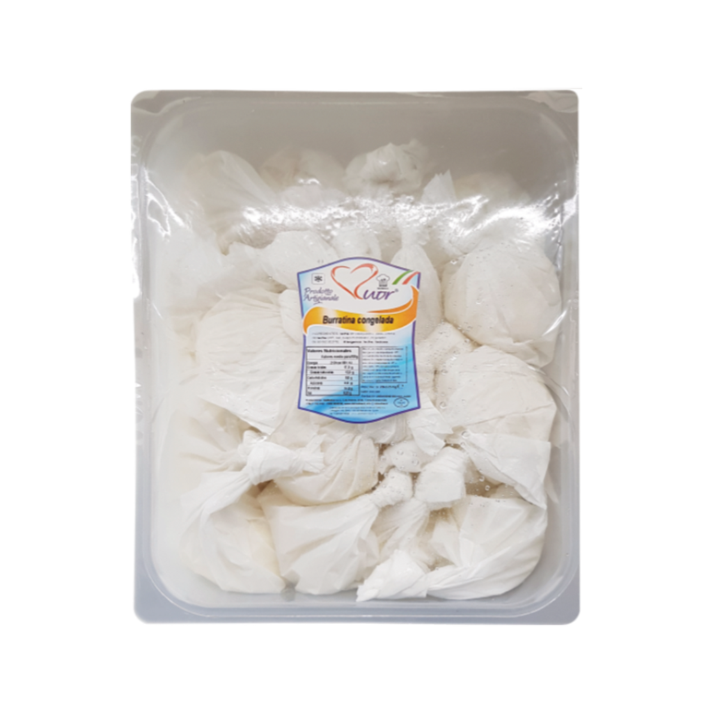 UND 1 BANDEJA 2,5 KG BURRATA ARTESANAL 125 GR (20 UND) IQF
