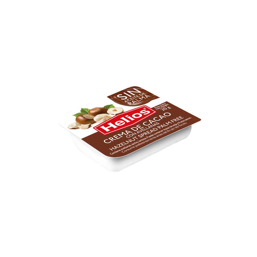 CAJA CREMA DE CACAO MONODOSIS HELIOS 120X20 GR