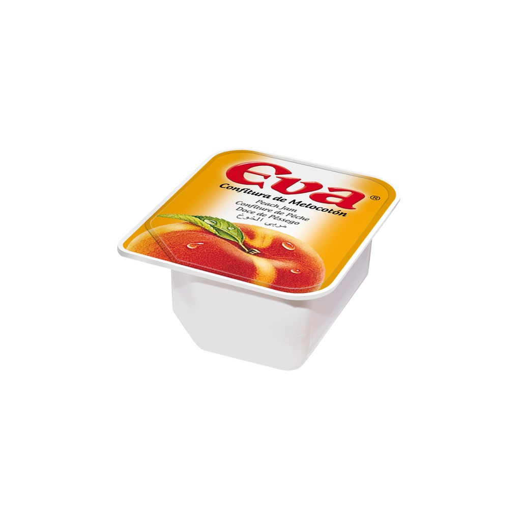 CAJA MERMELADA MELOCOTON MONODOSIS EVA 80X20 GR