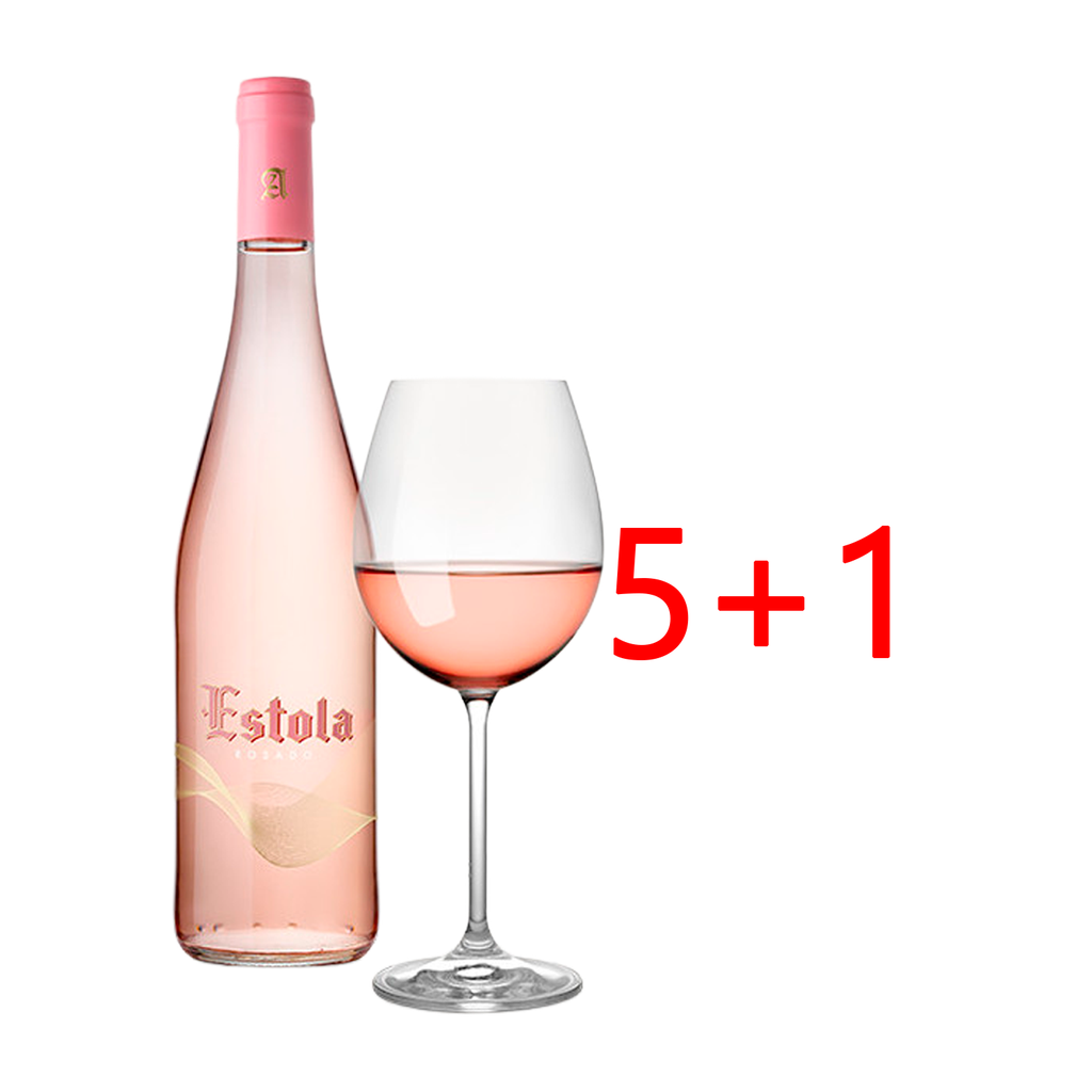 UND 5+1 VINO ESTOLA ROSADO 75 CL