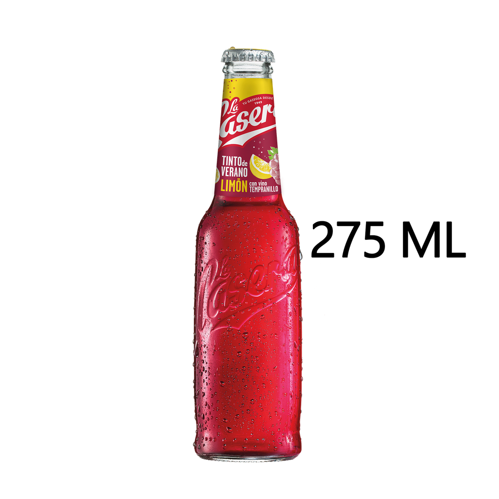 CAJA 24 UND LA CASERA TINTO DE VERANO LIMON RET 275 ML (50-55)
