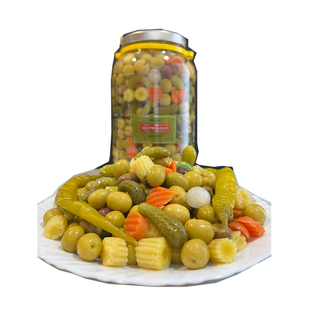 UND 3 SURTIDO ACEITUNAS TARRO 2,2 KG GUTIERREZ