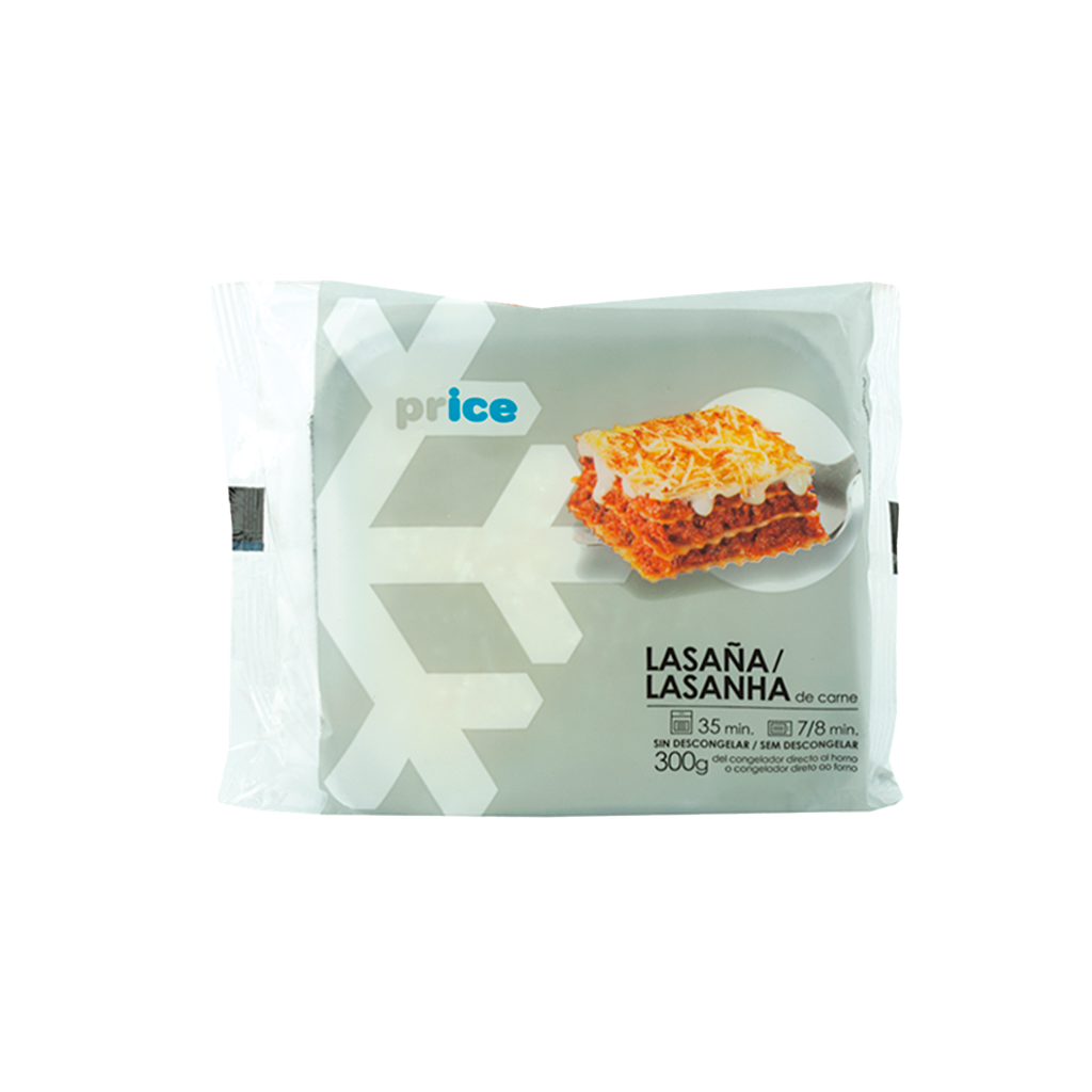 UND 12 LASAÑA DE CARNE (1 RACION) ESTUCHE 300G