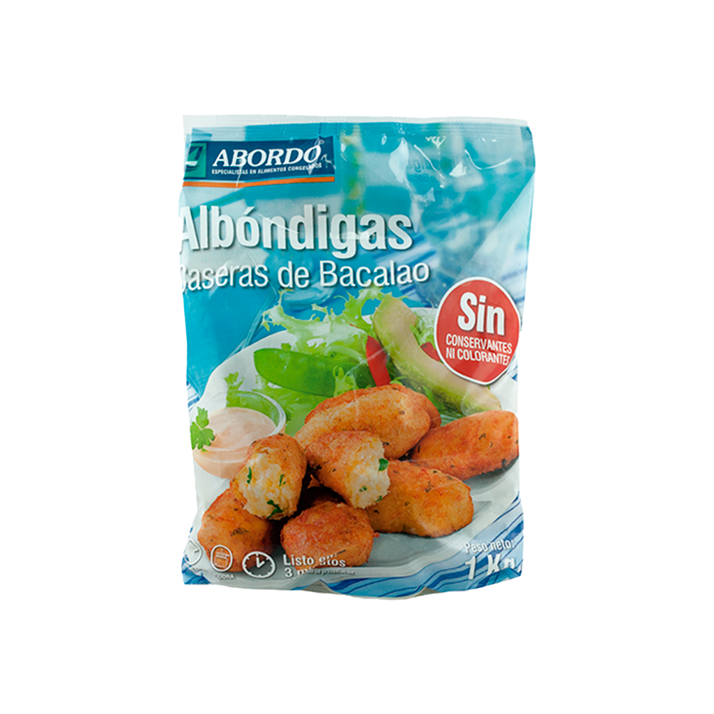 UND 6 ALBONDIGAS DE BACALAO CASERAS 1 KG