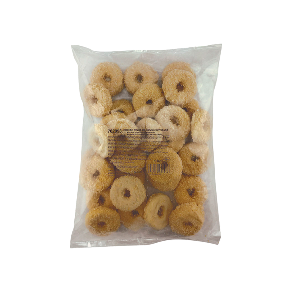 UND 3 ARITOS DE QUESO GOUDA EMPANADOS B/ 1 KG