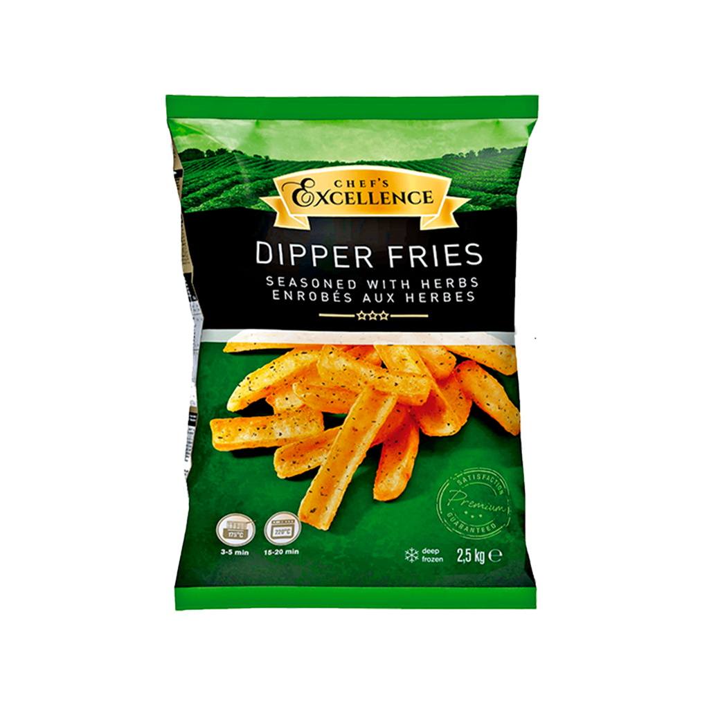 UND 4 PATATAS DIPPER FRIES 2.5 KG