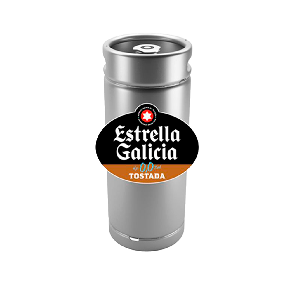 BARRIL 20 L ESTRELLA GALICIA 0.0 TOSTADA