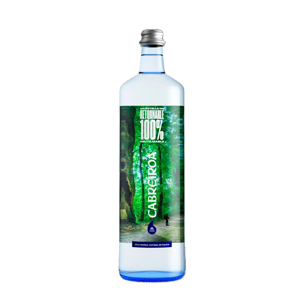 CAJA 12 UND AGUA NATURAL CABREIROA 1 L RET.
